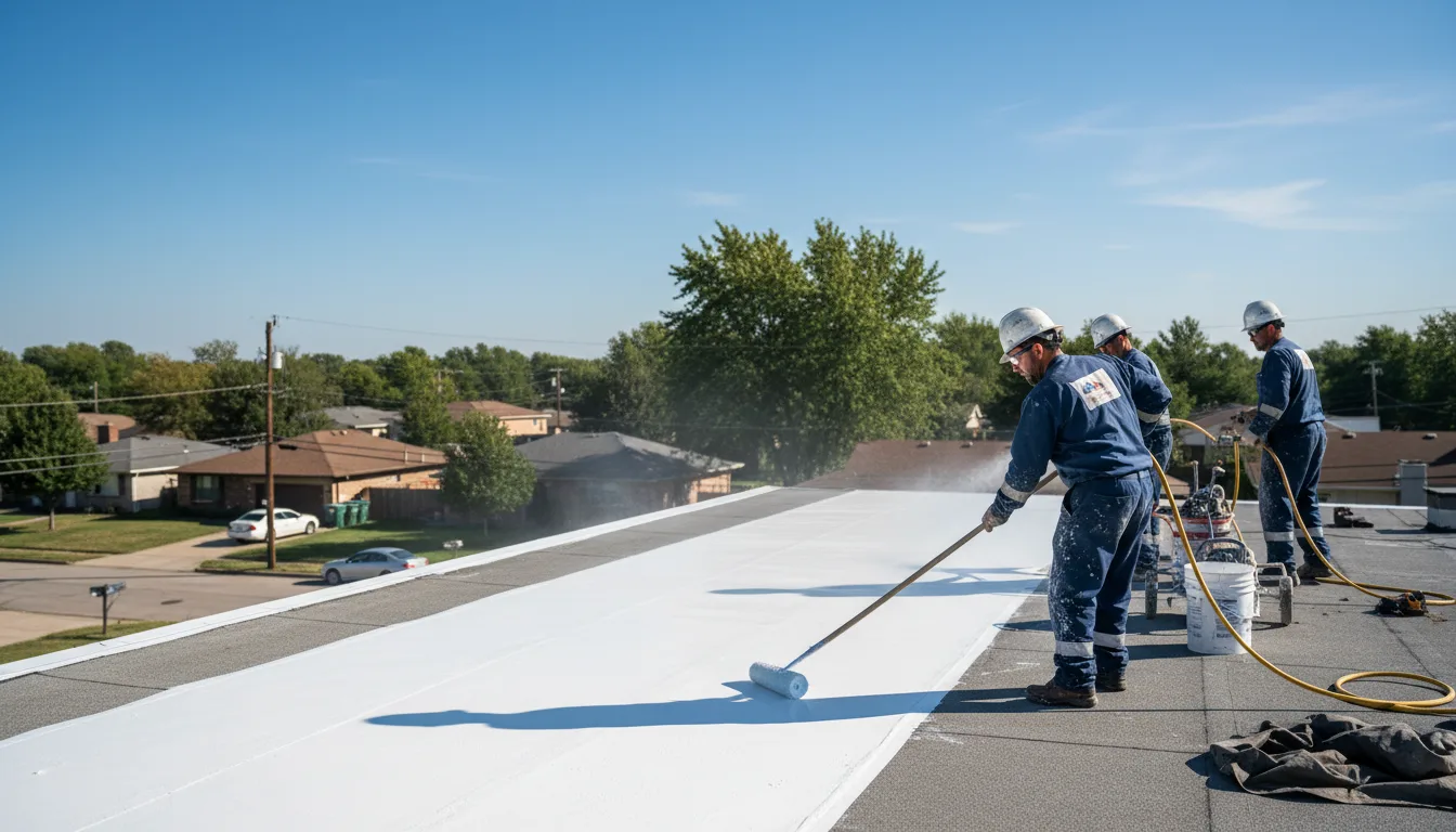 Commercial roof coating in Ovid, CO near me
